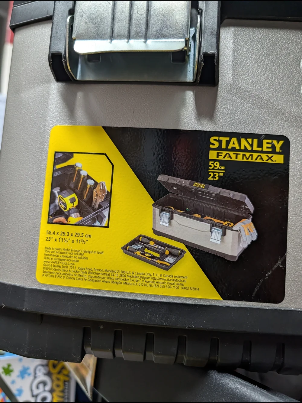 STANLEY FATMAX Tool Box - Gray with Black & Yellow Accents